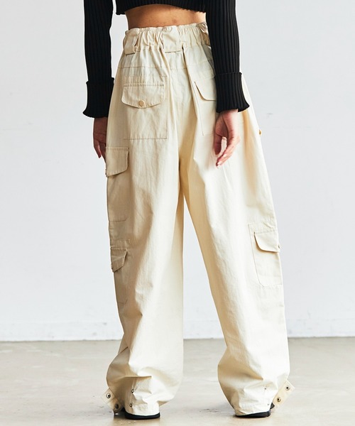 FIG&VIPER（フィグアンドバイパー）の「ミリタリーカーゴパンツ（カーゴパンツ・レディース・アイボリー・S/M）」の7枚目の写真