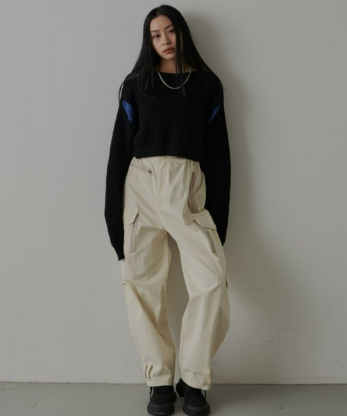 FIG&VIPER（フィグアンドバイパー）の「ミリタリーカーゴパンツ（カーゴパンツ・レディース・アイボリー・S/M）」の17枚目の写真