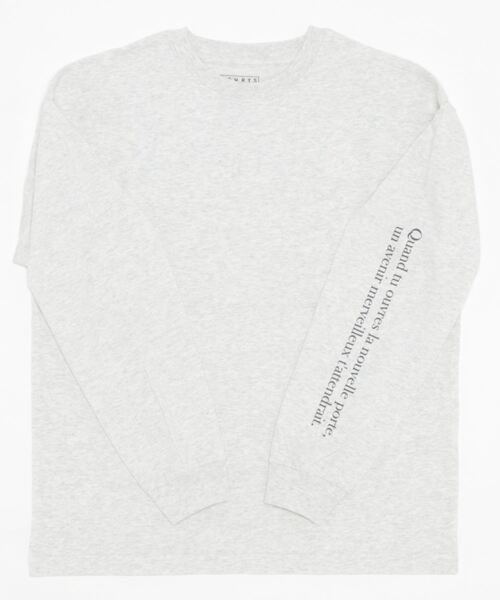 LOWRYS FARM（ローリーズファーム）の「ＬＩＦＥ　ロンＴ　163154（Tシャツ/カットソー・レディース・ホワイト/グレー/オフホワイト・FREE）」の7枚目の写真