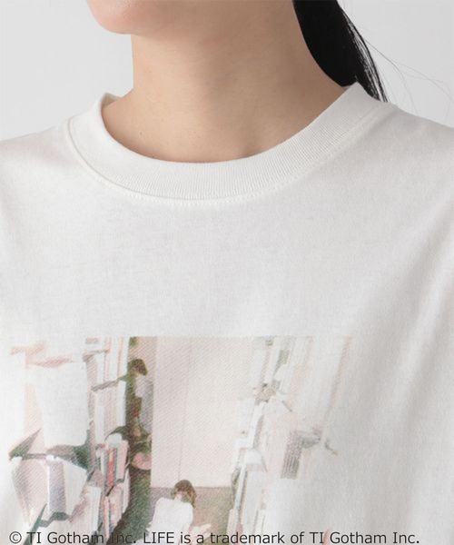 LOWRYS FARM（ローリーズファーム）の「ＬＩＦＥ　ロンＴ　163154（Tシャツ/カットソー・レディース・ホワイト/グレー/オフホワイト・FREE）」の17枚目の写真