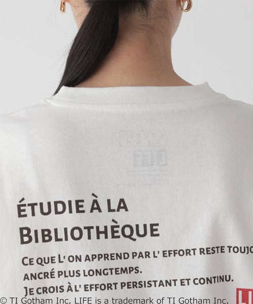 LOWRYS FARM（ローリーズファーム）の「ＬＩＦＥ　ロンＴ　163154（Tシャツ/カットソー・レディース・ホワイト/グレー/オフホワイト・FREE）」の19枚目の写真