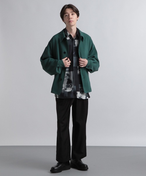 HARE（ハレ）の「TRタックワイドパンツ(HARE)（スラックス・メンズ・ブラック/グレー/グリーン・SMALL/MEDIUM）」の4枚目の写真