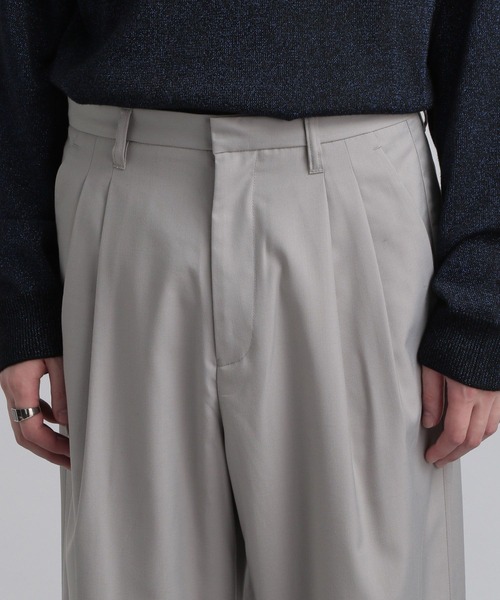 HARE（ハレ）の「TRタックワイドパンツ(HARE)（スラックス・メンズ・ブラック/グレー/グリーン・SMALL/MEDIUM）」の11枚目の写真
