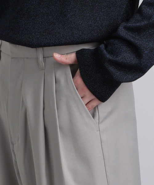 HARE（ハレ）の「TRタックワイドパンツ(HARE)（スラックス・メンズ・ブラック/グレー/グリーン・SMALL/MEDIUM）」の13枚目の写真