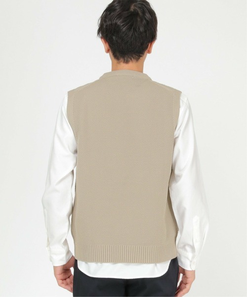 ikka（イッカ）の「ハイストレッチニットベスト（ベスト・メンズ・ベージュ/ブラック/ワイン・XL/S/L/M）」の19枚目の写真