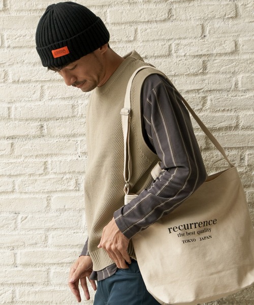 ikka（イッカ）の「ハイストレッチニットベスト（ベスト・メンズ・ベージュ/ブラック/ワイン・XL/S/L/M）」の9枚目の写真