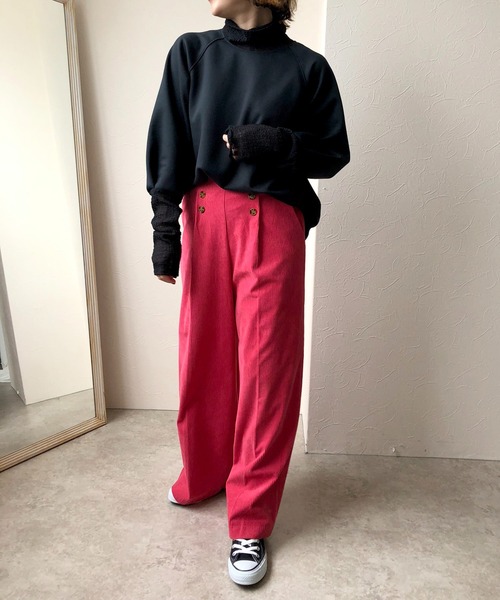 LHELBIE（レルビエ）の「レイヤードライクダンボールニットトップス（その他トップス・レディース・ブラック/ブルー/アイボリー/グレイッシュベージュ・M）」の8枚目の写真