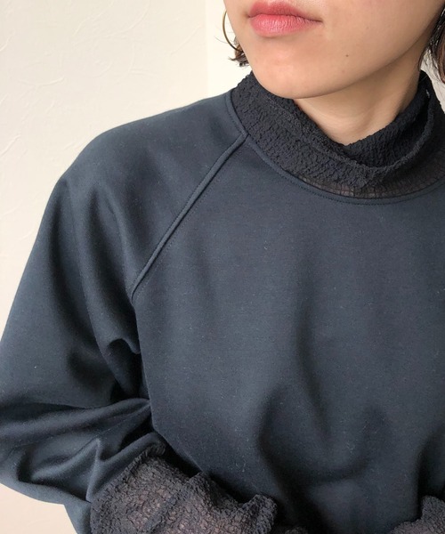 LHELBIE（レルビエ）の「レイヤードライクダンボールニットトップス（その他トップス・レディース・ブラック/ブルー/アイボリー/グレイッシュベージュ・M）」の12枚目の写真