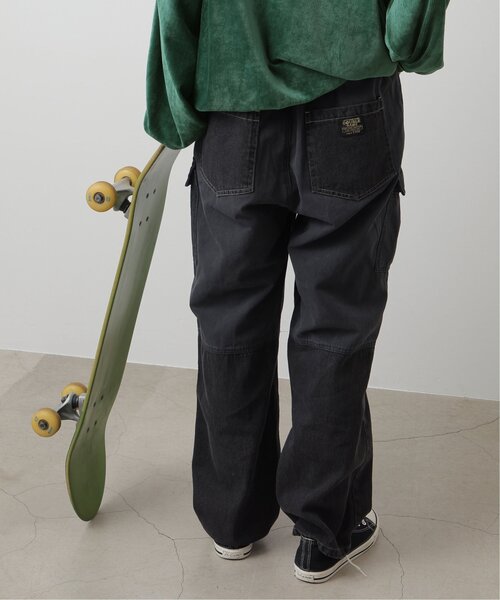 DOUBLE NAME（ダブルネーム）の「カーゴドッキングデニムストレートパンツ（その他パンツ・レディース・インディゴブルー/ブラック・FREE）」の8枚目の写真