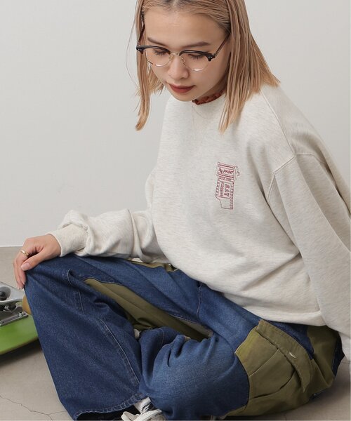 DOUBLE NAME（ダブルネーム）の「カーゴドッキングデニムストレートパンツ（その他パンツ・レディース・インディゴブルー/ブラック・FREE）」の14枚目の写真