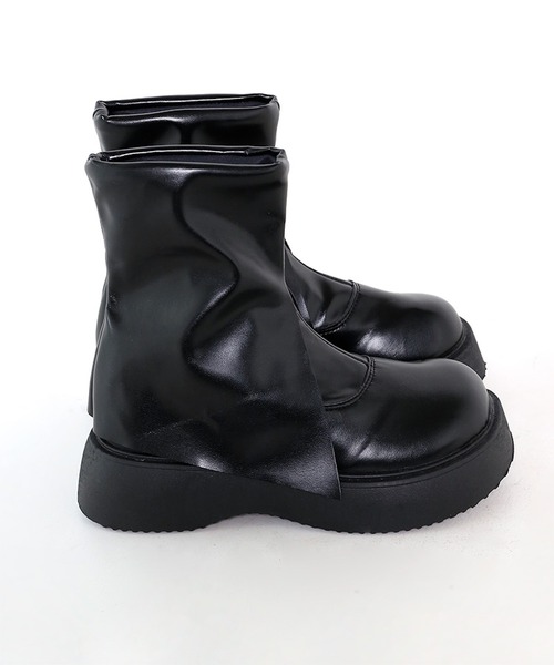 minsobi（ミンソビ）の「ボリュームソール 厚底 折り返し