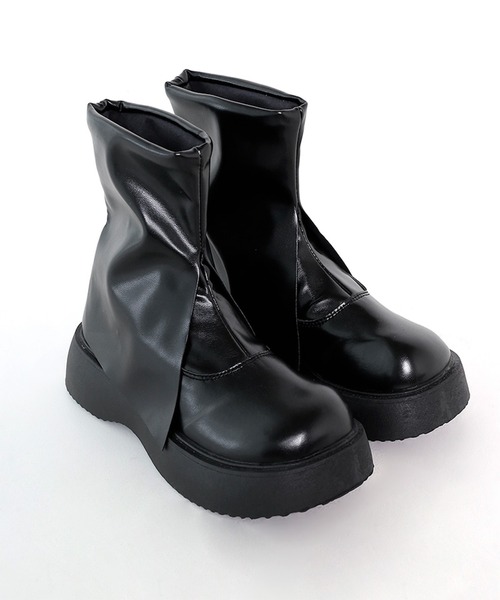 minsobi（ミンソビ）の「ボリュームソール 厚底 折り返し