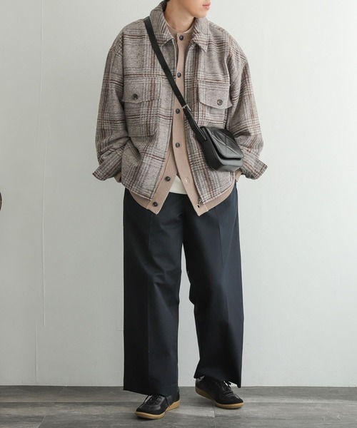 SENSE OF PLACE by URBAN RESEARCH(センスオブプレイスバイアーバンリサーチ)の「NewZealandWoolCPOブルゾン(ブルゾン・メンズ・グリーン/ブラック/ベージュ/ライトベージュ・MEDIUM/LARGE)」の13枚目の写真