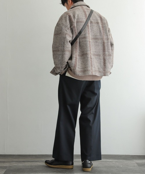 SENSE OF PLACE by URBAN RESEARCH(センスオブプレイスバイアーバンリサーチ)の「NewZealandWoolCPOブルゾン(ブルゾン・メンズ・グリーン/ブラック/ベージュ/ライトベージュ・MEDIUM/LARGE)」の15枚目の写真