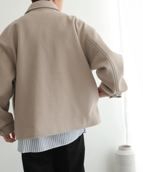 SENSE OF PLACE by URBAN RESEARCH(センスオブプレイスバイアーバンリサーチ)の「NewZealandWoolCPOブルゾン(ブルゾン・メンズ・グリーン/ブラック/ベージュ/ライトベージュ・MEDIUM/LARGE)」の19枚目の写真