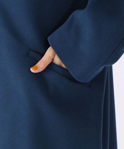 niko and（ニコアンド）の「ウーリーマキシノーカラーコート（ノー