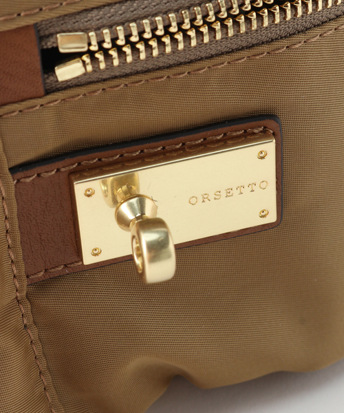 ORSETTO（オルセット）の「ORSETTO ナイロンボディバッグ（ボディバッグ/ウエストポーチ・レディース・ブラック/キャメル・FREE）」の10枚目の写真