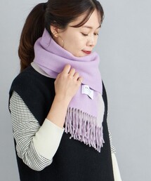 SHIPS（シップス）の「ソリッドカシミヤリバーシブルマフラー 22FW◆（マフラー・パープル系）」