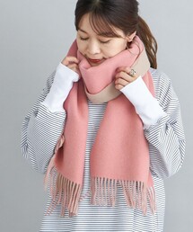 SHIPS（シップス）の「ソリッドカシミヤリバーシブルマフラー 22FW◆（マフラー・レディース・ピンク系）」