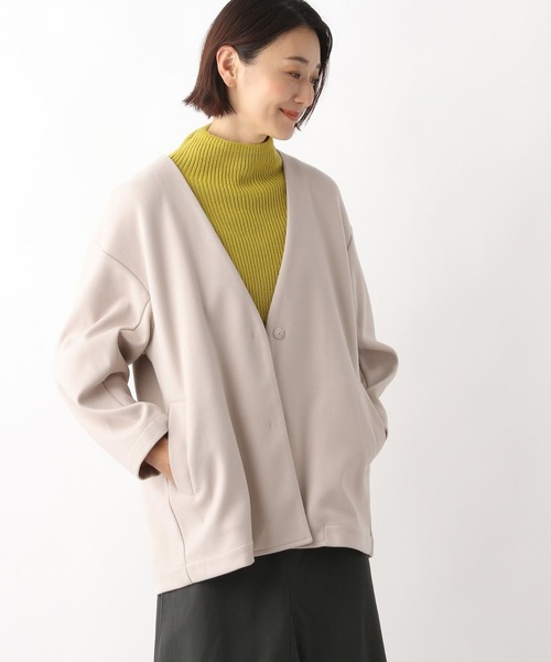 LEPSIM(レプシィム)の「TRミドルジャケット 277792(その他アウター・レディース・ブラウン/グレイッシュベージュ・FREE)」の2枚目の写真