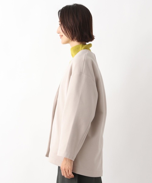 LEPSIM(レプシィム)の「TRミドルジャケット 277792(その他アウター・レディース・ブラウン/グレイッシュベージュ・FREE)」の4枚目の写真