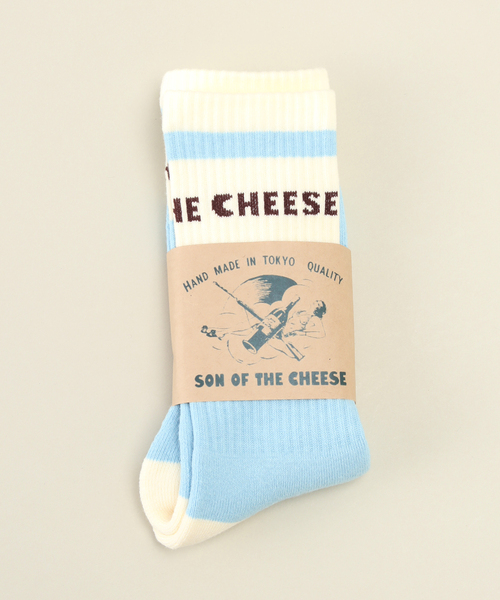 SON OF THE CHEESE(サノバチーズ)の「【SON OF THE CHEESE / サノバチーズ】POOL ソックス(ソックス/靴下・メンズ・ホワイト/サックスブルー・FREE)」の3枚目の写真