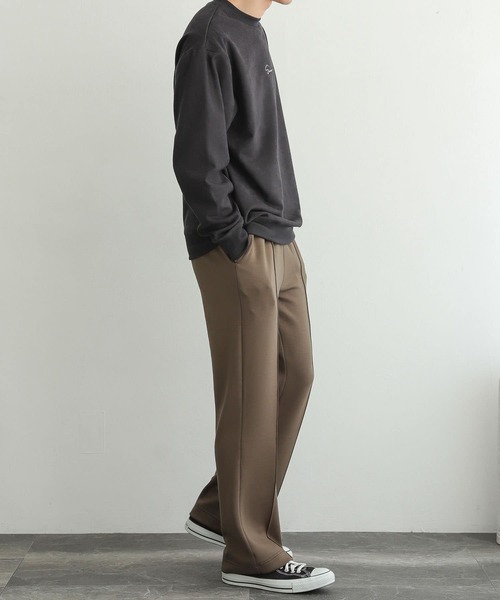 SENSE OF PLACE by URBAN RESEARCH（センスオブプレイスバイアーバンリサーチ）の「『ユニセックス』シシュウフェイクスエードスウェットシャツ（スウェット・メンズ・ライトブルー/ブラック/ブラウン/ライトベージュ・MEDIUM/LARGE）」の20枚目の写真