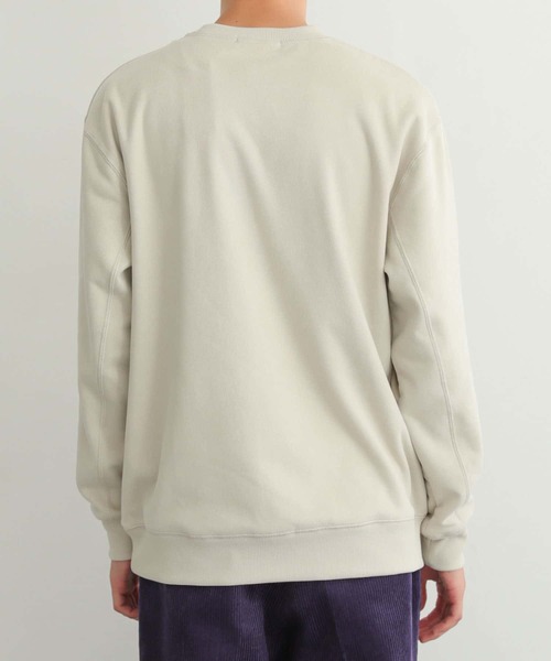 SENSE OF PLACE by URBAN RESEARCH（センスオブプレイスバイアーバンリサーチ）の「『ユニセックス』シシュウフェイクスエードスウェットシャツ（スウェット・メンズ・ライトブルー/ブラック/ブラウン/ライトベージュ・MEDIUM/LARGE）」の16枚目の写真