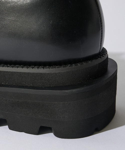 Lui's（ルイス）の「レザーダービーシューズ（ドレスシューズ・メンズ・ブラック・41/42/43）」の7枚目の写真