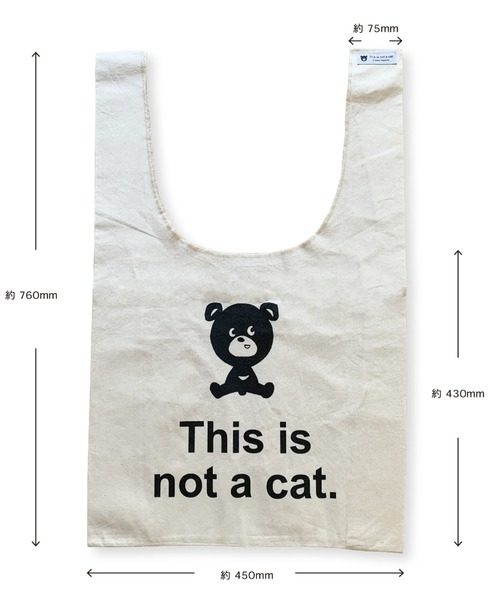 This is not a cat.（ディスイズノットアキャット）の「This is not a cat.  / ディスイズ ノット ア キャット  コットン マルシェ バッグ cottonbag MDI（トートバッグ・レディース・その他1・FREE）」の10枚目の写真