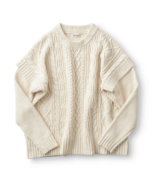 and myera(アンド マイラ)の「and myera アランニットセーター(ニット/セーター・レディース・ブラック/キナリ・MEDIUM/LARGE/X-LARGE/SMALL)」の20枚目の写真