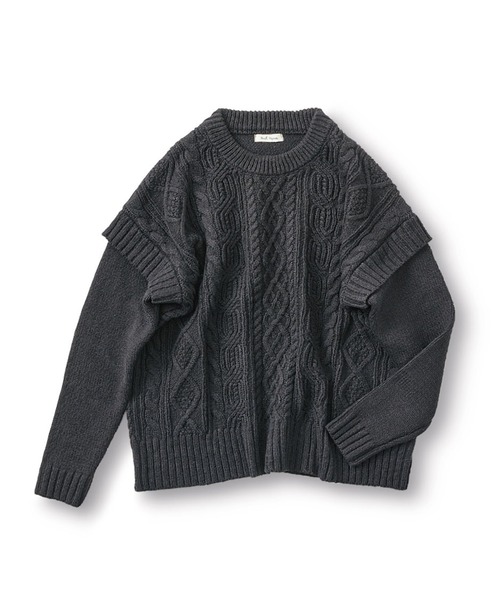 and myera(アンド マイラ)の「and myera アランニットセーター(ニット/セーター・レディース・ブラック/キナリ・MEDIUM/LARGE/X-LARGE/SMALL)」の21枚目の写真
