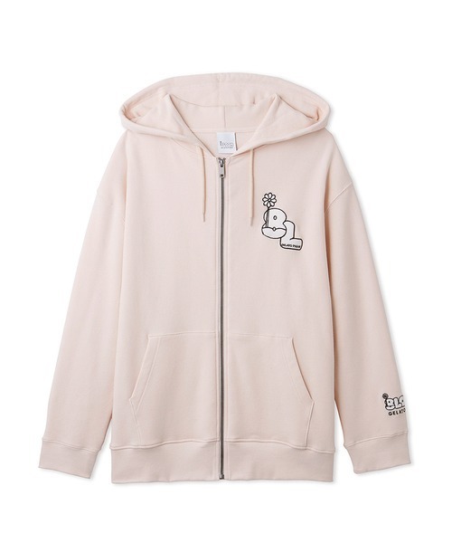 gelato pique（ジェラートピケ）の「8LOOMロゴ裏毛ジップパーカ（パーカー・メンズ・ピンク/クリーム/ネイビー・SMALL/MEDIUM/LARGE）」の15枚目の写真