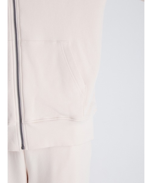 gelato pique（ジェラートピケ）の「8LOOMロゴ裏毛ジップパーカ（パーカー・メンズ・ピンク/クリーム/ネイビー・SMALL/MEDIUM/LARGE）」の6枚目の写真