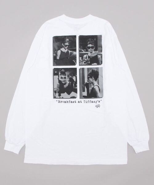 B.I.D.（ビーアイディー）の「《Radio Days》AUDREY HEPBURN（Tシャツ/カットソー・レディース・ホワイト/ブラック・LARGE/MEDIUM/X-LARGE）」の3枚目の写真