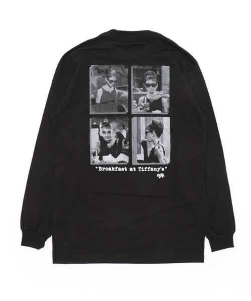 B.I.D.（ビーアイディー）の「《Radio Days》AUDREY HEPBURN（Tシャツ/カットソー・レディース・ホワイト/ブラック・LARGE/MEDIUM/X-LARGE）」の4枚目の写真