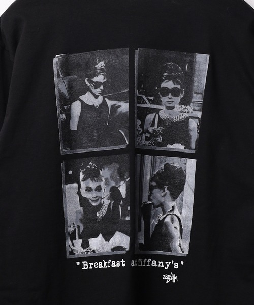 B.I.D.（ビーアイディー）の「《Radio Days》AUDREY HEPBURN（Tシャツ/カットソー・レディース・ホワイト/ブラック・LARGE/MEDIUM/X-LARGE）」の7枚目の写真