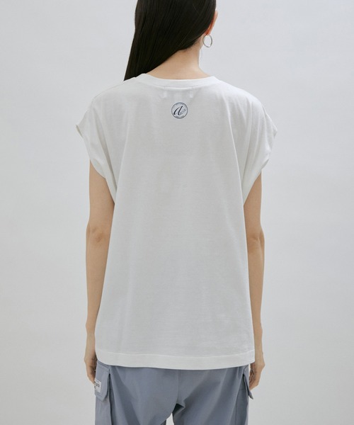 AMERICANA（アメリカーナ）の「[追加]【Americana for SALON】LIFE IS BEAUTIFUL ノースリーブT（Tシャツ/カットソー・レディース・ネイビー/オフホワイト・FREE）」の17枚目の写真