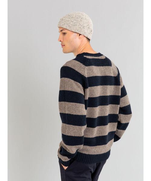 agnes b.（アニエスベー）の「LM12 PULL アルパカヤク混紡ボーダー
