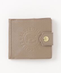 IL BISONTE 二つ折り財布 グレー IL BISONTE イルビゾンテ 二つ折りレザー財布 グレー｜中古財布
