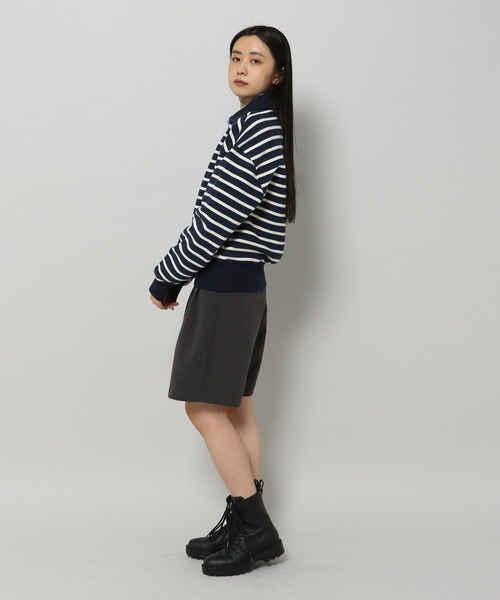 MAGPIEROBIN（マグパイロビン）の「MAGPIE ROBIN／ボーダーカラーロングスリーブ 2186351（スウェット・レディース・ネイビー/グレー/アイボリー・FREE）」の11枚目の写真