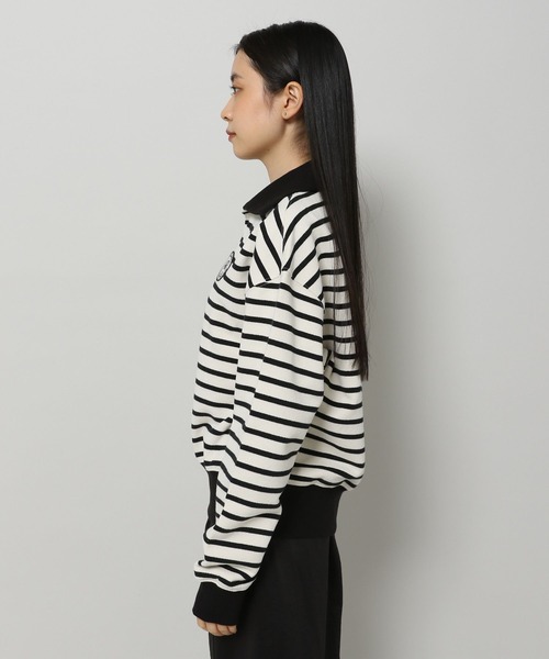 MAGPIEROBIN（マグパイロビン）の「MAGPIE ROBIN／ボーダーカラーロングスリーブ 2186351（スウェット・レディース・ネイビー/グレー/アイボリー・FREE）」の17枚目の写真