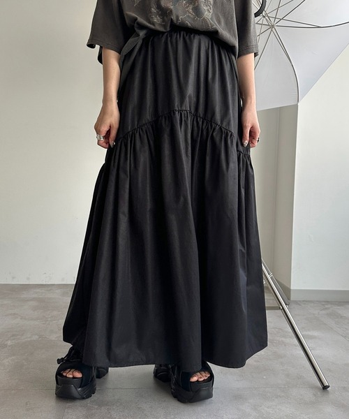 apres jour mignon（アプレジュールミニョン）の「ボリュームデザインスカート【ZOZOTOWN限定アイテム】（スカート・レディース・アイボリー/ベージュ/ブラック/その他/ブルー/チャコールグレー/ブルー系その他/ブラック系その他・MEDIUM/SMALL/X-LARGE）」の21枚目の写真