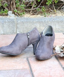 レディースのブーツ（グレー/灰色系・ブーティ）ファッション通販