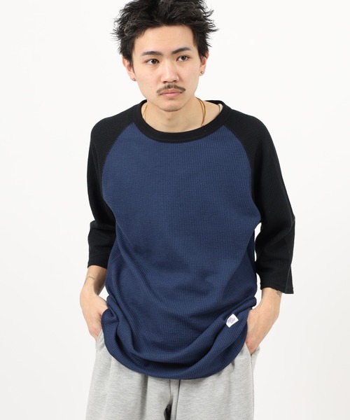 JEMORGAN（ジェーイーモーガン）の「JEMORGAN ラグラン７分袖クルーＴ（Tシャツ/カットソー・メンズ・杢グレー/ホワイト/ブラック/ネイビー/カーキ/サックスブルー/ナチュラル/ホワイト系その他/ブラウン系/ホワイト系/グレー系/ネイビー系/マスタード/モカ/グリーン・M/XL/L/S）」の14枚目の写真