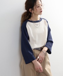 JEMORGAN ラグラン７分袖クルーＴ