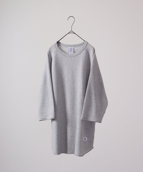 JEMORGAN（ジェーイーモーガン）の「JEMORGAN ラグラン７分袖クルーＴ（Tシャツ/カットソー・メンズ・杢グレー/ホワイト/ブラック/ネイビー/カーキ/サックスブルー/ナチュラル/ホワイト系その他/ブラウン系/ホワイト系/グレー系/ネイビー系/マスタード/モカ/グリーン・M/XL/L/S）」の5枚目の写真