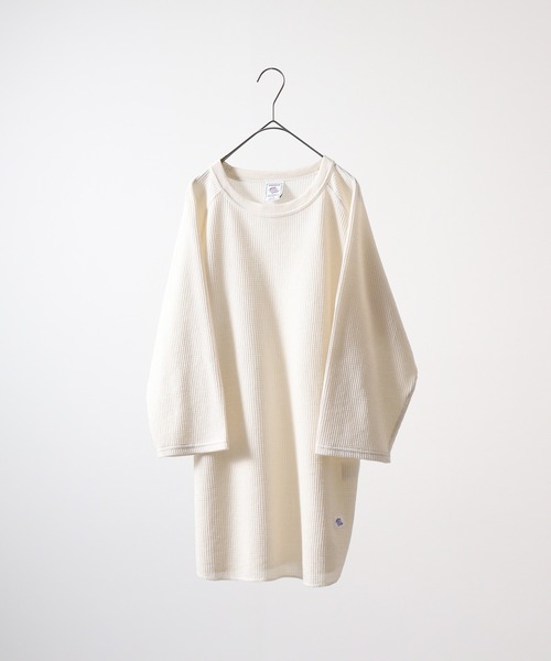 JEMORGAN（ジェーイーモーガン）の「JEMORGAN ラグラン７分袖クルーＴ（Tシャツ/カットソー・メンズ・杢グレー/ホワイト/ブラック/ネイビー/カーキ/サックスブルー/ナチュラル/ホワイト系その他/ブラウン系/ホワイト系/グレー系/ネイビー系/マスタード/モカ/グリーン・M/XL/L/S）」の9枚目の写真