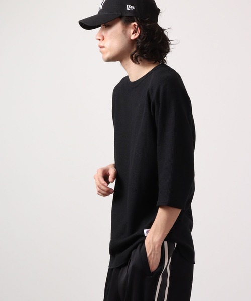 JEMORGAN（ジェーイーモーガン）の「JEMORGAN ラグラン７分袖クルーＴ（Tシャツ/カットソー・メンズ・杢グレー/ホワイト/ブラック/ネイビー/カーキ/サックスブルー/ナチュラル/ホワイト系その他/ブラウン系/ホワイト系/グレー系/ネイビー系/マスタード/モカ/グリーン・M/XL/L/S）」の20枚目の写真