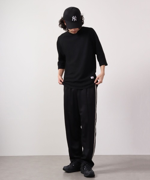 JEMORGAN（ジェーイーモーガン）の「JEMORGAN ラグラン７分袖クルーＴ（Tシャツ/カットソー・メンズ・杢グレー/ホワイト/ブラック/ネイビー/カーキ/サックスブルー/ナチュラル/ホワイト系その他/ブラウン系/ホワイト系/グレー系/ネイビー系/マスタード/モカ/グリーン・M/XL/L/S）」の22枚目の写真